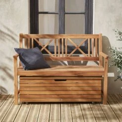 Banc En Bois 3 Places -ME Soldes ACBENCHNAT 06