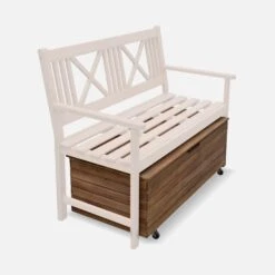 Coffre De Jardin Bois 110L Avec Vérins Et Roulettes 14 Coffre De Jardin Bois 110L Avec Vérins Et Roulettes -ME Soldes ACBOX107NAT 04