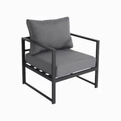Salon De Jardin Modulable Aluminium 5 Places Couleur : Anthracite / Gris 13 Salon De Jardin Modulable Aluminium 5 Places Couleur : Anthracite / Gris -ME Soldes AF3007ATGY 02