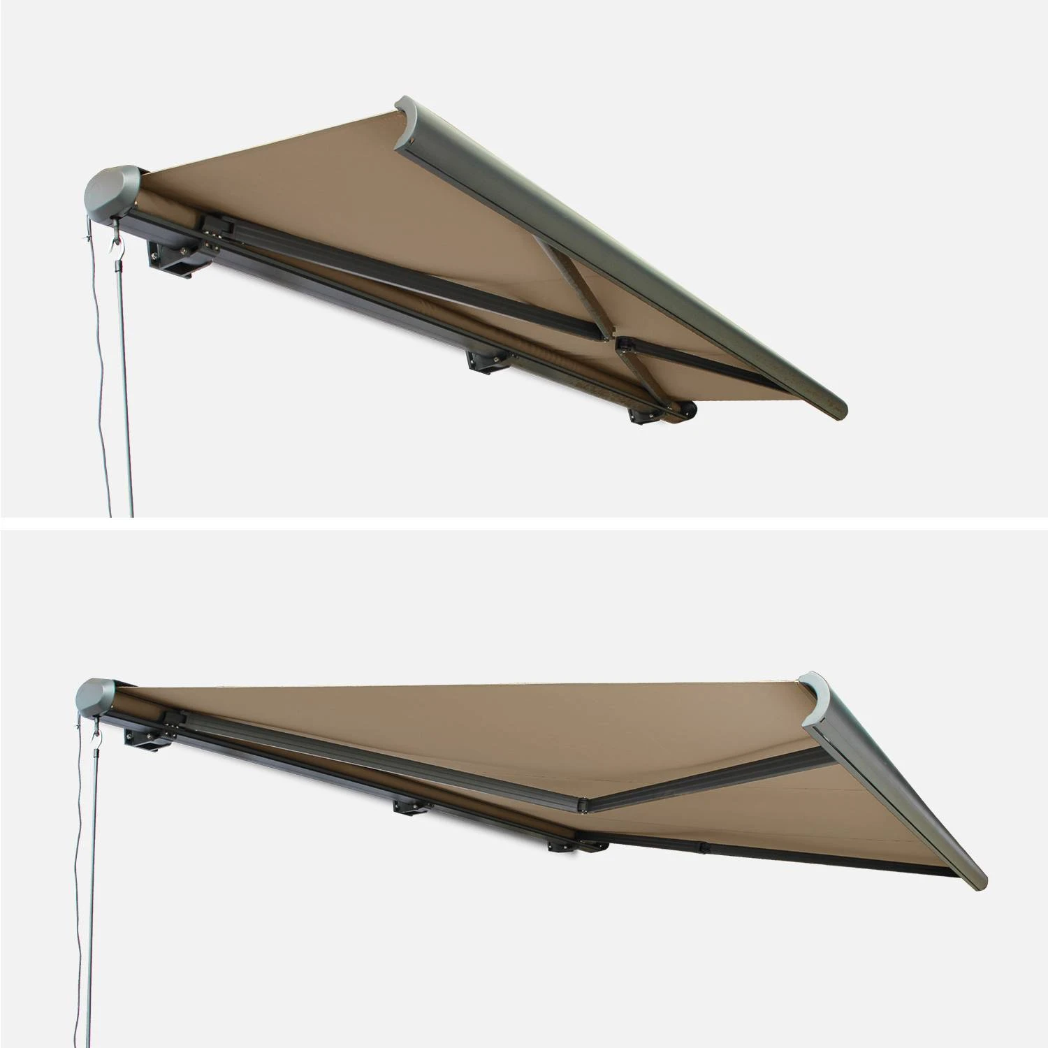 Store Banne électrique 4x3m Couleur : Taupe 5 Store Banne électrique 4x3m Couleur : Taupe – Image 3