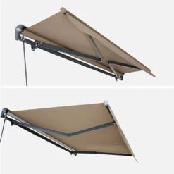 Store Banne Manuel 3x2m Couleur : Taupe -ME Soldes AWM3X2SCBN 03