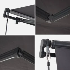 Store Banne Manuel 4x2,5m Couleur : Gris -ME Soldes AWM4X25KDGY 04