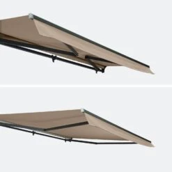 Store Banne Manuel 4x3m Couleur : Taupe -ME Soldes AWM4X3SCBN 03