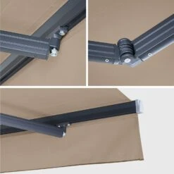 Store Banne Manuel 4x3m Couleur : Taupe -ME Soldes AWM4X3SCBN 04