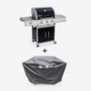 Barbecue Gaz 4 Brûleurs Dont 1 Feu Latéral Avec Housse Couleur : Noir -ME Soldes BBQ3593BKCOV 01
