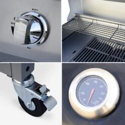 Barbecue Gaz 4 Brûleurs Dont 1 Feu Latéral Avec Housse Couleur : Noir -ME Soldes BBQ3593BKCOV 04