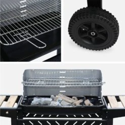 Barbecue Charbon -ME Soldes BBQ808WD 04
