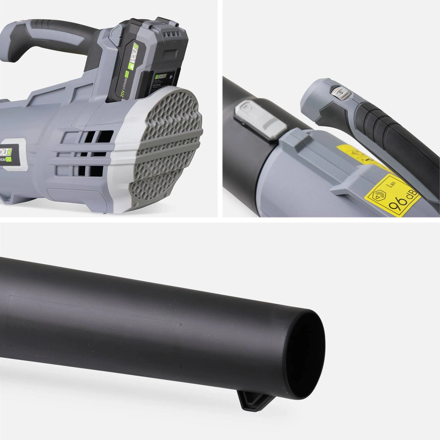 Souffleur De Feuilles à Batterie 20V 4 Vitesses 6 Souffleur De Feuilles à Batterie 20V 4 Vitesses – Image 4