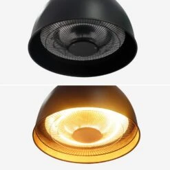 Parasol Chauffant électrique 1500W -ME Soldes EHH1500LAPBK 04