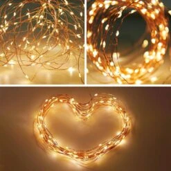 Guirlande LED Solaire Intérieure/extérieur, Fil De Cuivre -ME Soldes GARSOLIO400YEL 03