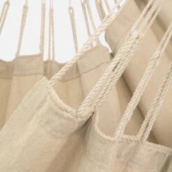 Chaise Hamac Polycoton 115 X 160 Cm -ME Soldes HAMCOLCH115NAT 03