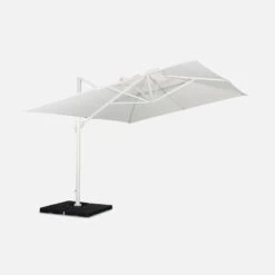 Parasol Déporté Rectangulaire 3x4 M -ME Soldes HU3X4WH 02