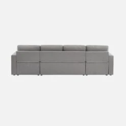 Canapé Panoramique Convertible 4 Places Tissu Couleur : Gris Clair -ME Soldes ICPURBSOFALG 03