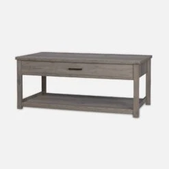 Table Basse Effet Bois, 1 Tiroir -ME Soldes ICTBL110GY 01