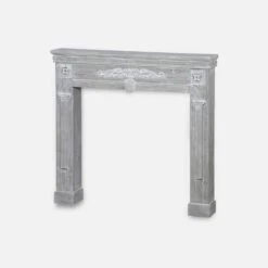 Manteau De Cheminée Effet Bois Couleur : Gris Cérusé 13 Manteau De Cheminée Effet Bois Couleur : Gris Cérusé -ME Soldes IFPC104WOGY 02