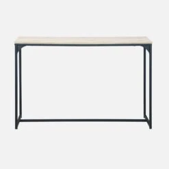 Console Métal Et Effet Bois Couleur : Noir -ME Soldes ILFCT120BN 02