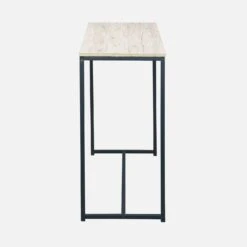 Console Métal Et Effet Bois Couleur : Noir -ME Soldes ILFCT120BN 03