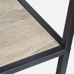 Etagère Bibliothèque Industrielle Métal Et Effet Bois 5 Niveaux -ME Soldes ILFSHELF78BN 04