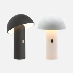 Lampe De Table Sans Fil Nomade à Tête Orientable Intérieur / Extérieur H 28cm Couleur : Noir -ME Soldes ILUMTHOM28BK 05