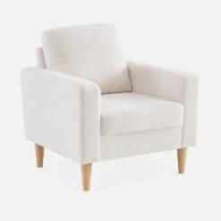 Fauteuil Scandinave à Bouclettes -ME Soldes ISOF1BOUCL 01