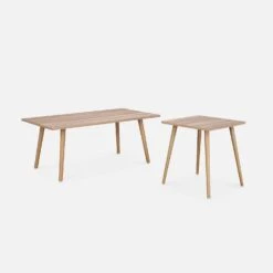 Table Basse Effet Bois (lot De 2) -ME Soldes ISTABLX2NAT 01