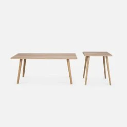 Table Basse Effet Bois (lot De 2) -ME Soldes ISTABLX2NAT 02