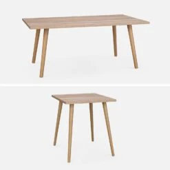 Table Basse Effet Bois (lot De 2) -ME Soldes ISTABLX2NAT 03