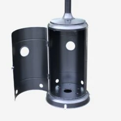 Parasol Chauffant Gaz 12,5kW Avec Housse De Protection Couleur : Noir -ME Soldes PC1204HCBK 05