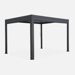 Pergola Bioclimatique 3x4m Triomphe + Store 3m -ME Soldes PGBC3X4R3AT 02