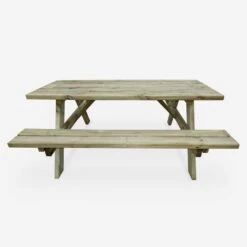 Table Pique Nique Avec 2 Bancs 6 Places -ME Soldes PNW177R6 03