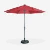 Parasol LED Rond 2.7m Couleur : Rouge 2 Parasol LED Rond 2.7m Couleur : Rouge -ME Soldes PU300LEDRED 01