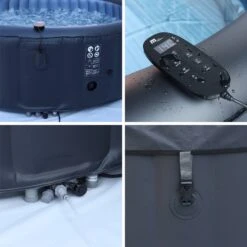 Spa Gonflable 6 Places Rond, Système De Filtration MDC, Désinfection UVC, Bâche -ME Soldes SPABERGENRD6 04