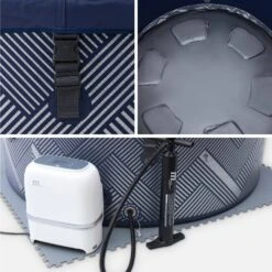 Spa Gonflable 6 Places Rond Massage Air-jets Wifi Ozonateur UVC Couvercle Tapis -ME Soldes SPANAVAL6 06