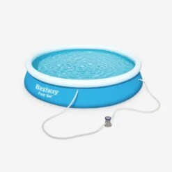 Piscine Gonflable Autoportée Ronde Avec Filtre Et Cartouche ∅3,6m -ME Soldes SPBW370BLU 01