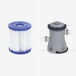 Piscine Gonflable Autoportée Ronde Avec Filtre Et Cartouche ∅3,6m -ME Soldes SPBW370BLU 02