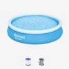 Piscine Gonflable Autoportée Ronde Avec Filtre Et Cartouche ∅3,6m -ME Soldes SPBW370BLU 03