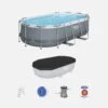 Piscine Hors Sol Tubulaire Géante Avec Accessoires -ME Soldes SPBW4X2OVGYCV 01