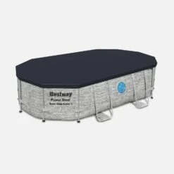 Piscine Hors Sol Tubulaire Ovale Avec Pompe, échelle, Bâche Et Diffuseur 5x3m 9 Piscine Hors Sol Tubulaire Ovale Avec Pompe, échelle, Bâche Et Diffuseur 5x3m -ME Soldes SPBW5X3ST 02