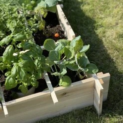 Carré Potager En Bois 90 X 90cm -ME Soldes VG90 07