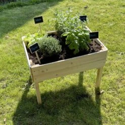 Carré Potager Pour Enfants En Bois Sur Pieds -ME Soldes VGKIDS60 06