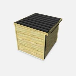 Abri De Jardin Bois 6,48m², Sapin Du Nord Traité Autoclave Ep.27mm -ME Soldes WSAF25X2NAT 03