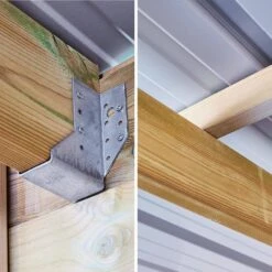 Abri De Jardin Bois 20,3m², Sapin Du Nord Traité Autoclave Ep.27mm -ME Soldes WSAF42X42NAT 05