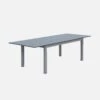 Table De Jardin Extensible Aluminium 8 Places Couleur : Gris -ME Soldes XTSAF245TBLAT 01