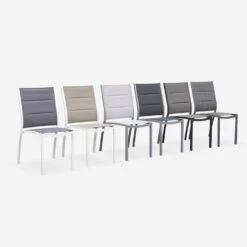 Chaise De Jardin Empilable Aluminium (lot De 2) Couleur : Gris / Gris Foncé 11 Chaise De Jardin Empilable Aluminium (lot De 2) Couleur : Gris / Gris Foncé -ME Soldes XTSAF2CHRAT 05