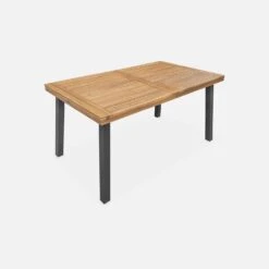 Table Intérieur / Extérieur Bois Et Métal + 4 Chaises En Cannage Et Bois -ME Soldes ac150kdatr4can 0000d9872ca4f3d0ec6d9bfb224bf858