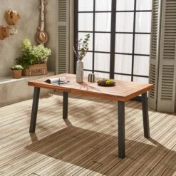 Table Intérieur / Extérieur Bois Et Métal 6 Places -ME Soldes ac150kdattk 858d6671dc8b0b2318dfff895dabe131