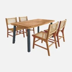 Table Intérieur / Extérieur Bois Et Métal 6 Places -ME Soldes ac150kdattk a44b8c7e4b4dc3fb0e44b16f57859cc5