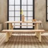 Table De Jardin 6 Places En Bois Avec Bancs Couleur : Ivoire -ME Soldes ac180setivose 09037d87e424a1a4d5c48f3844a17895
