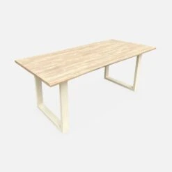 Table De Jardin 6 Places En Bois Avec Bancs Couleur : Ivoire -ME Soldes ac180setivose 72a4fb27fc5c02776da8afb8d2fb372e
