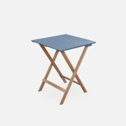 Table De Jardin Pliable Bois, 2 Chaises Couleur : Bleu -ME Soldes acbs60s2ob 1f2a477f8253a8b81d31d9b52accf745
